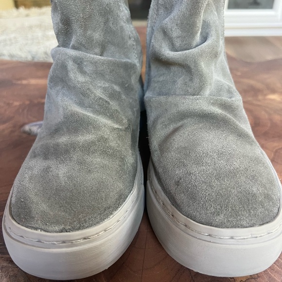 SATORISAN Meraki Women's Grey Suede Pull On Lined Booties US 5,5. EU 36 - Picture 3 of 11